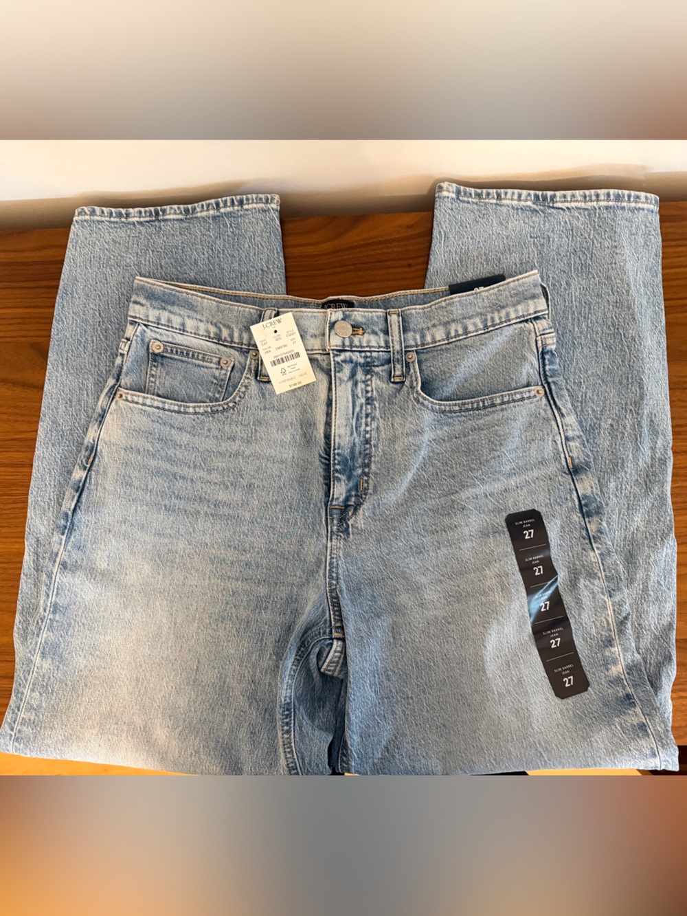 J. Crew Light Wash Barrel-Leg Women's Jeans